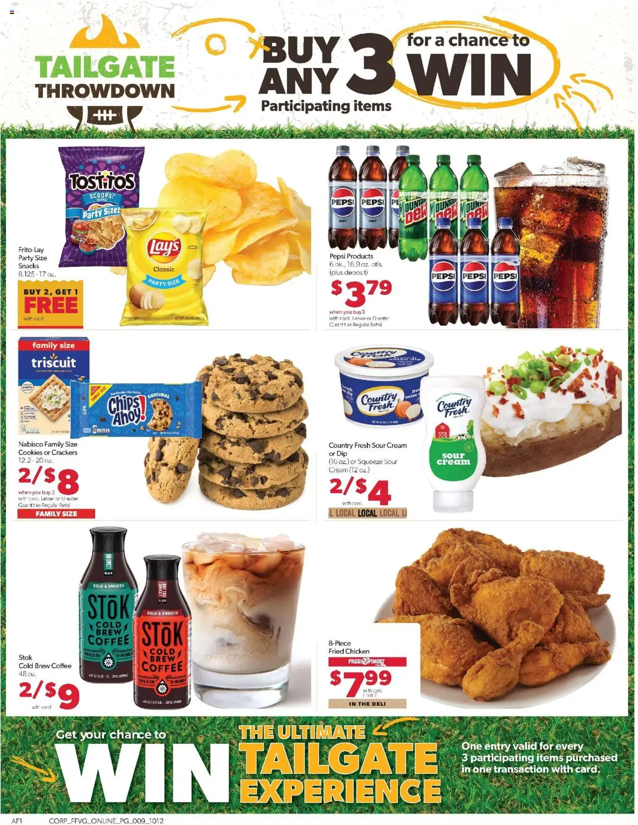 Family Fare Weekly Ad - valid from 12.10.2025 | Page: 14 | Products: Coffee, Sour cream, Chips, Cream