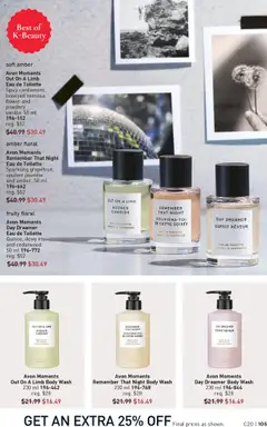 Preview of Avon Moments Out On A Limb Eau de Toilette, Spicy cardamom, honeyed mimosa flower and powdery vanilla. 50 ml 196-112 from shop Avon valid from 25.09.2025 | Page: 105