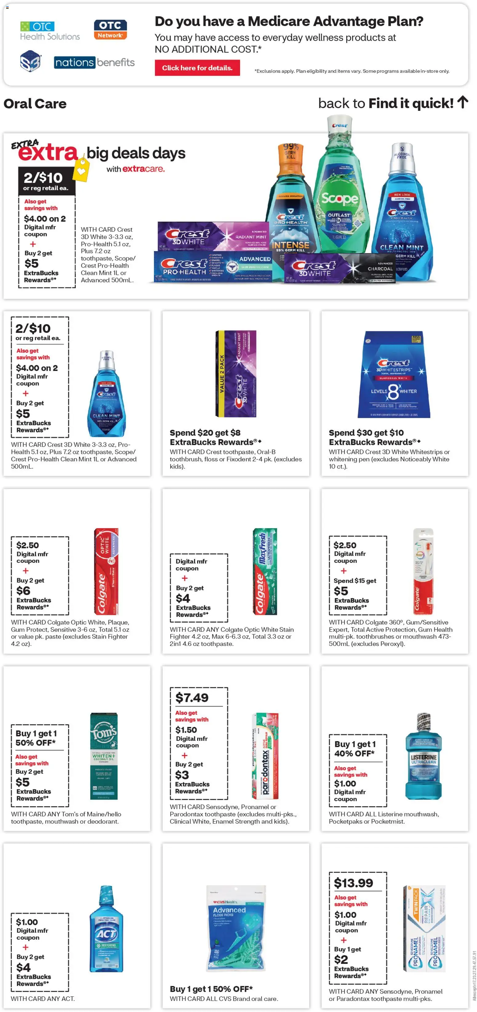 CVS Pharmacy Weekly Ad - valid from 11.01.2026 | Page: 13 | Products: Coconut Oil, Pen, Oil, Toothpaste