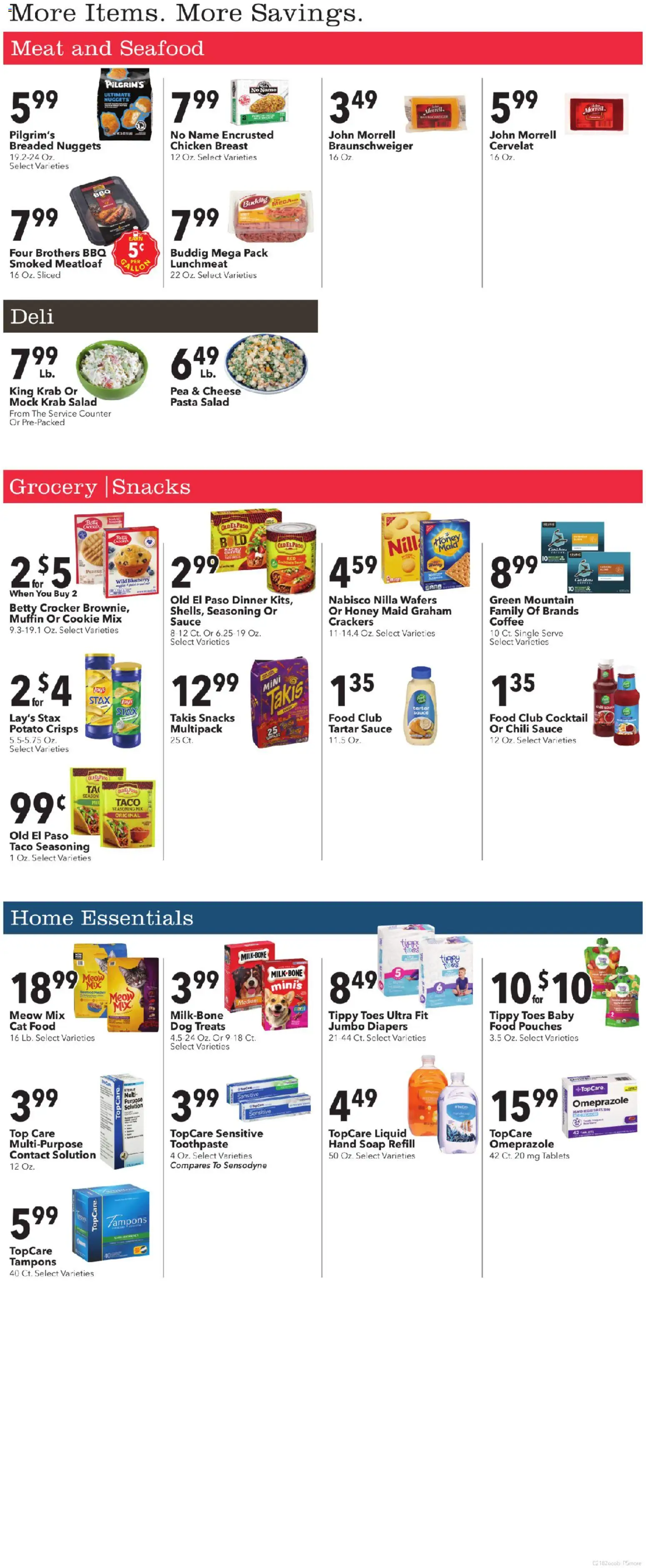 Coborn's Weekly Ad - valid from 18.02.2026 | Page: 7 | Products: Pasta, Tampons, Salad, Pea