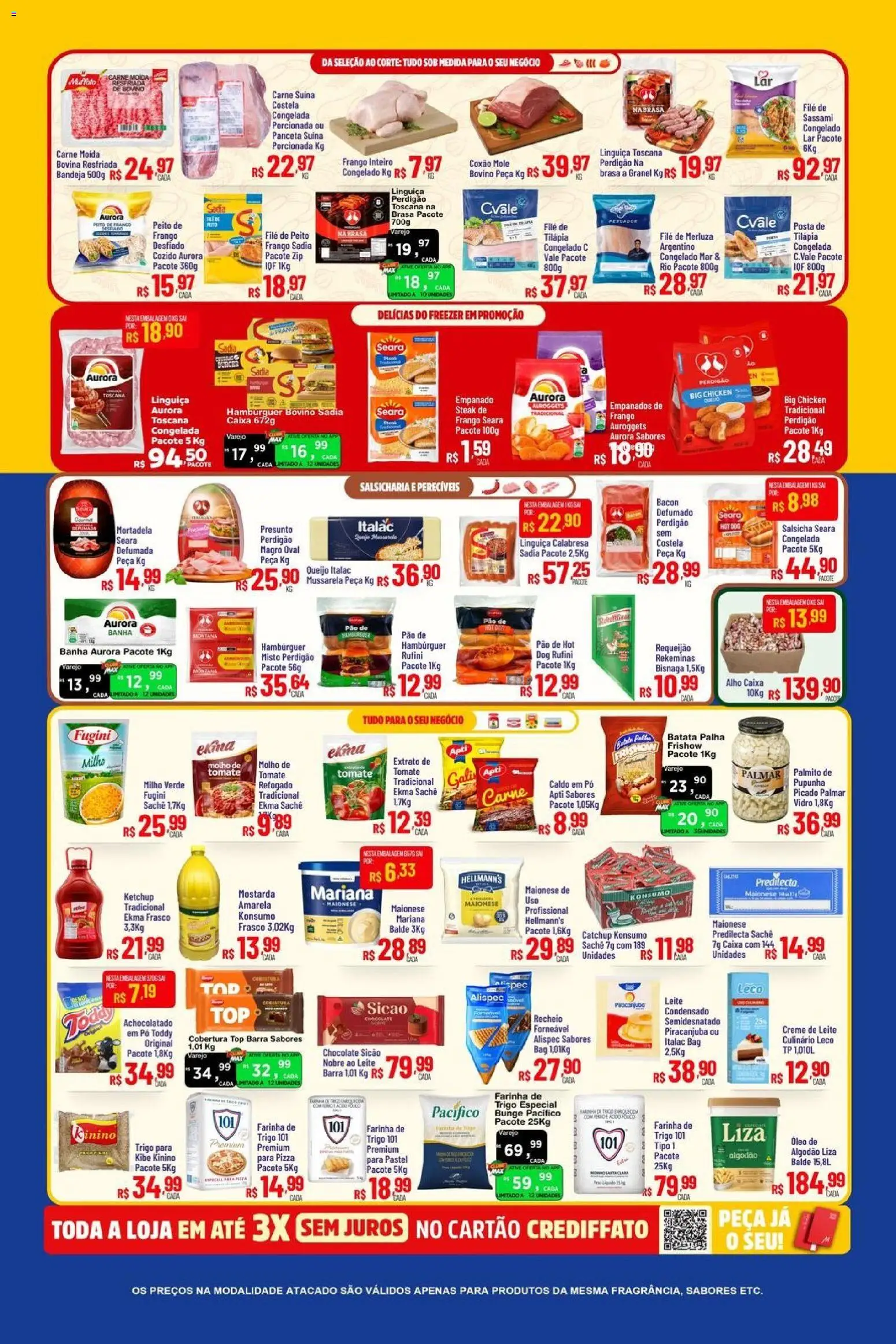 Max Atacadista Folheto - válido de 13.04.2026 | Página: 6 | Produtos: Farinha de trigo, Salsicha, Leite, Maionese