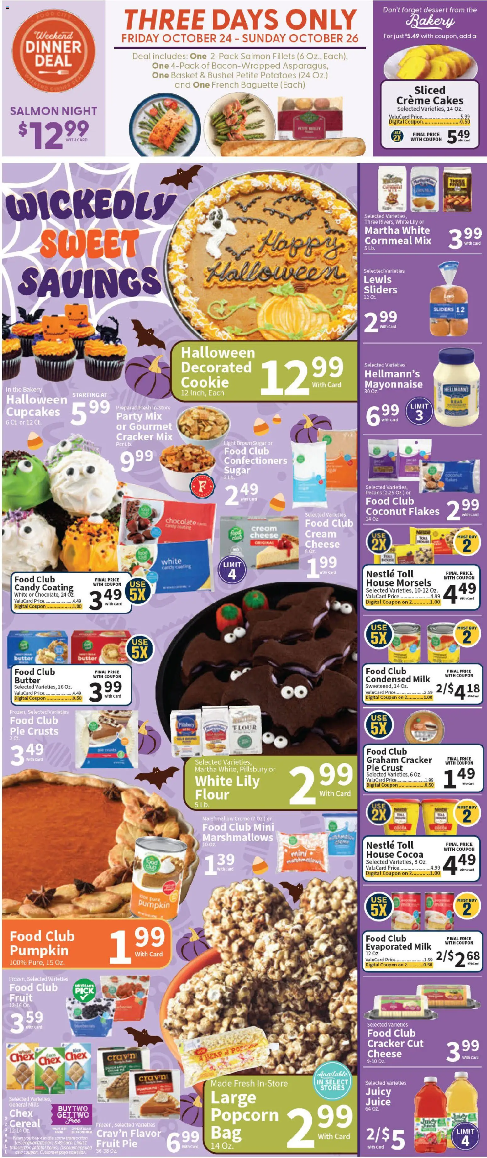 Food City Weekly Ad - valid from 22.10.2025 | Page: 2 | Products: Bakery, Chocolate, Rice, Mayonnaise