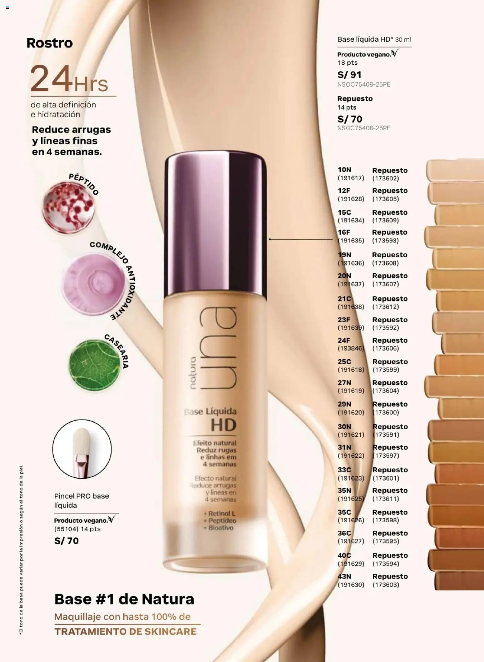 Catálogo Natura válido desde 31.03.2026 | Página: 72 | Productos: Pincel, Maquillaje