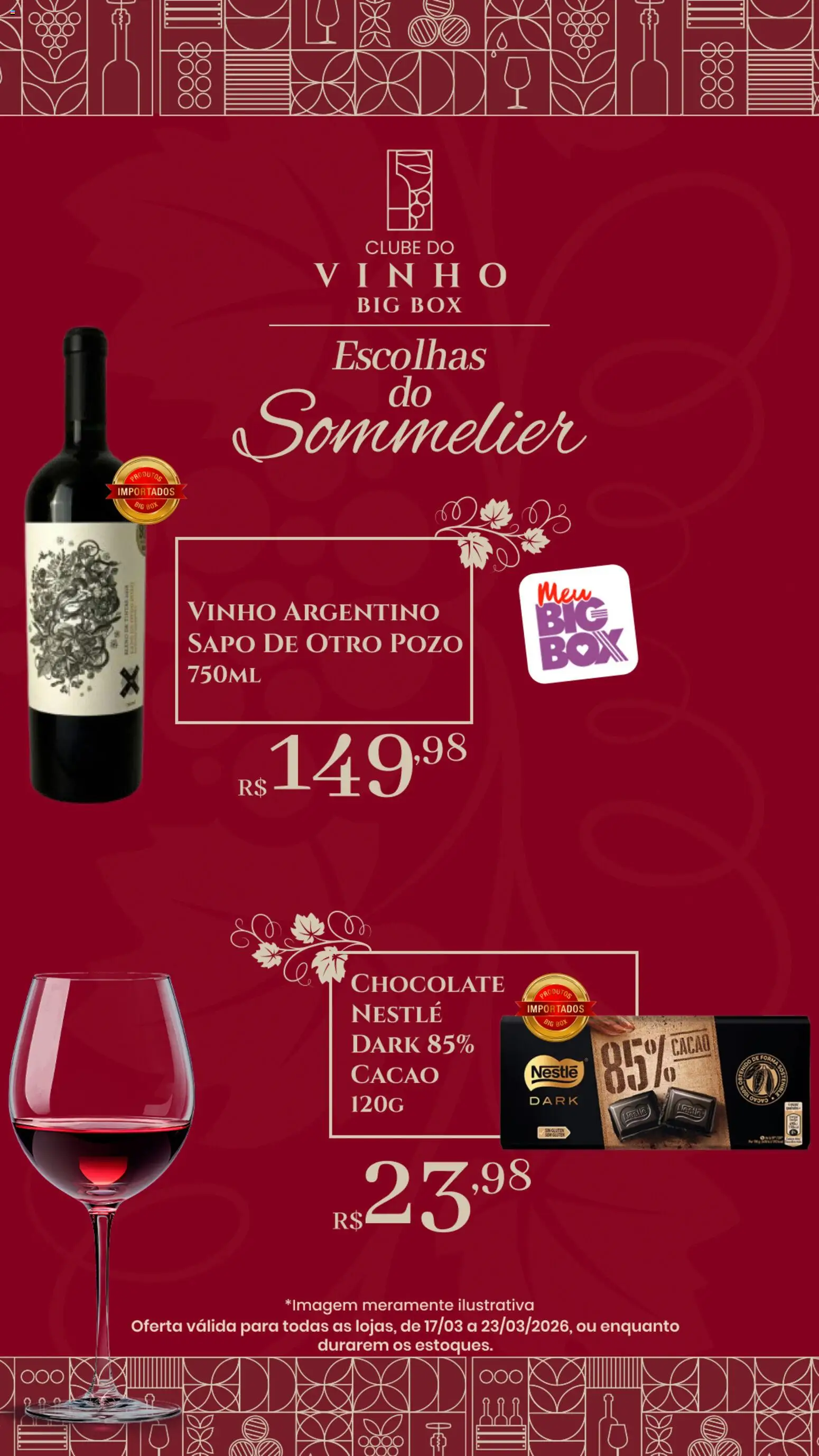 Big Box Folheto - válido de 17.03.2026 | Página: 3 | Produtos: Chocolate, Vinho