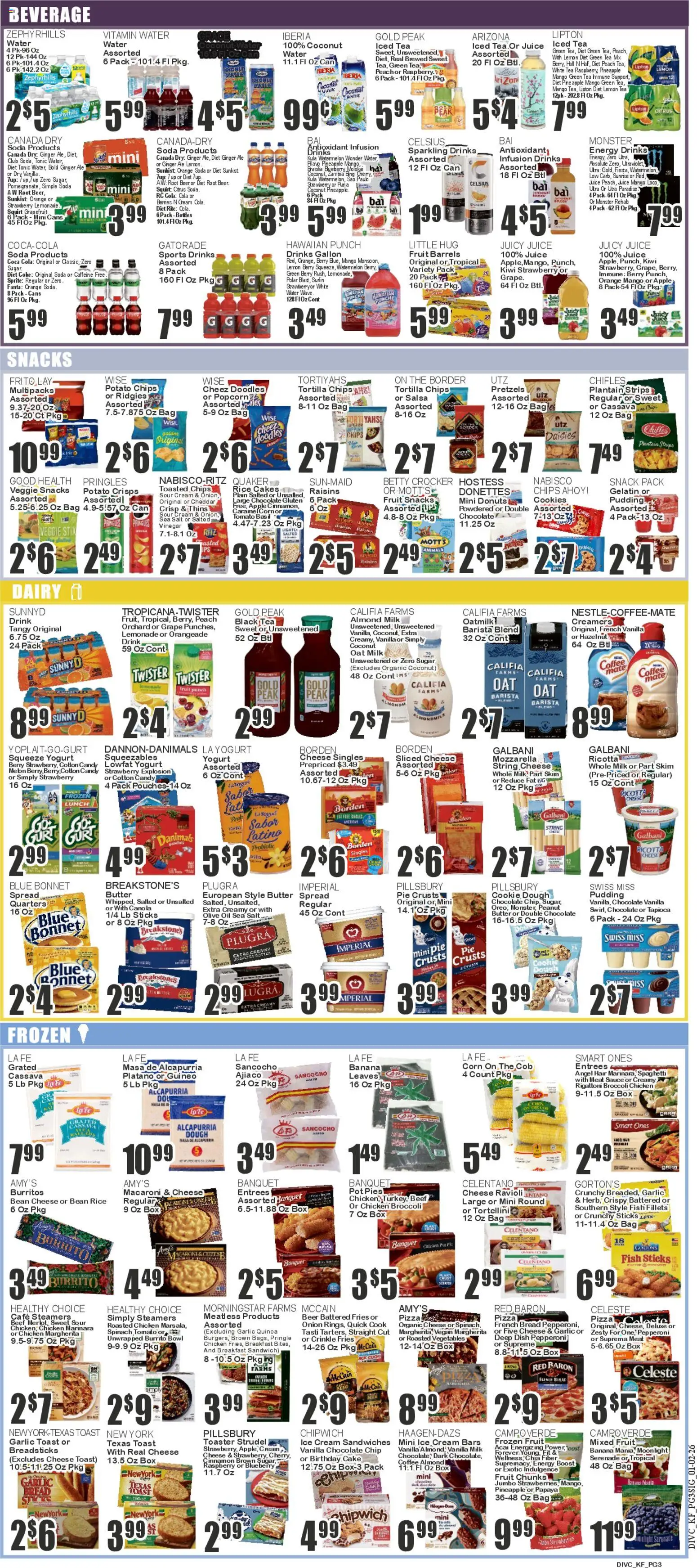 Key Food Weekly Ad - valid from 02.01.2025 | Page: 3 | Products: Broccoli, Butter, Juice, Lemon