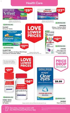 Preview of Priceline Pharmacy  Catalogue  - valid from 30.10.2025 | Page: 28 | Products: Iron, Runny nose, Tablets, Allergy