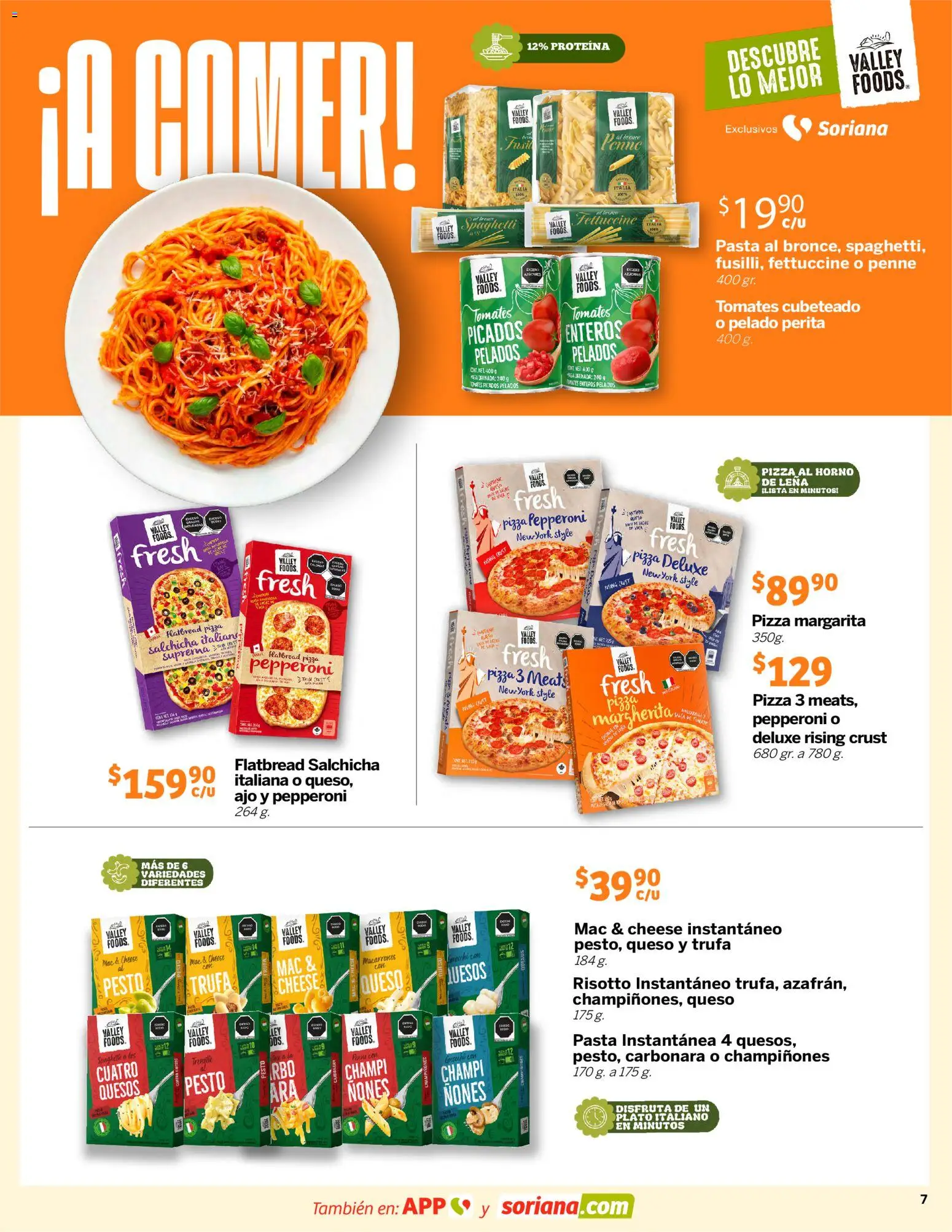 Nuevas ofertas de Soriana válidas en toda la República Mexicana desde el 26.03.2026. ¡Encuentra las mejores ofertas en Soriana Descubre lo mejor Híper Nacional! | Página: 7 | Productos: Horno, Tomate, Ajo, Salsa de tomate