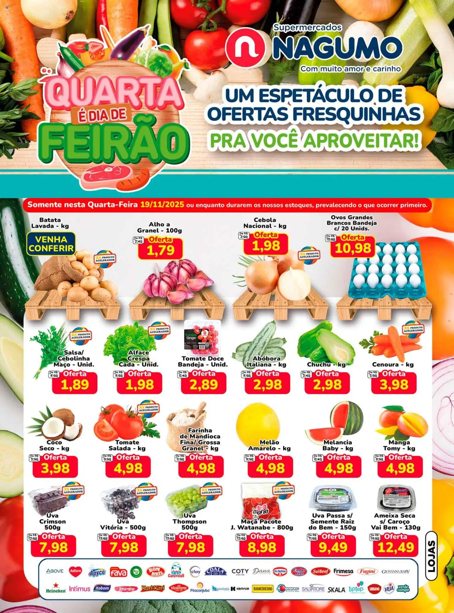 Nagumo Folheto - válido de 19.11.2025 | Página: 1 | Produtos: Coco, Abóbora, Cenoura, Ameixa