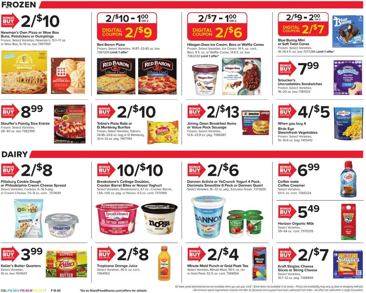 Giant Weekly Ad - valid from 03.10.2025 | Page: 19 | Products: Corn, Cheese, Vegetables, Bag