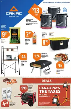 Preview of Canac weekly flyer from shop Canac valid from 04.09.2025
