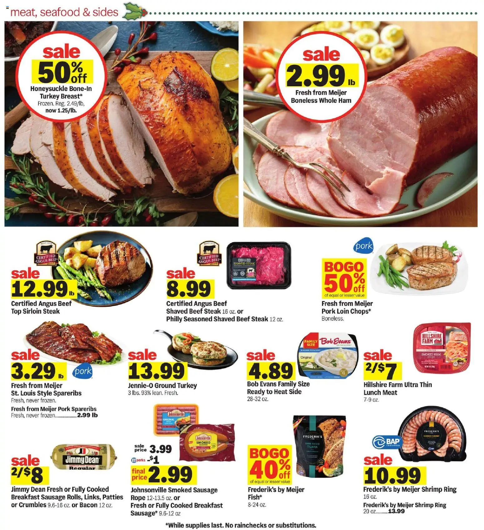 Meijer Weekly Ad - MI - valid from 12.11.2025 | Page: 5 | Products: Ring, Pork, Beef, Sausage
