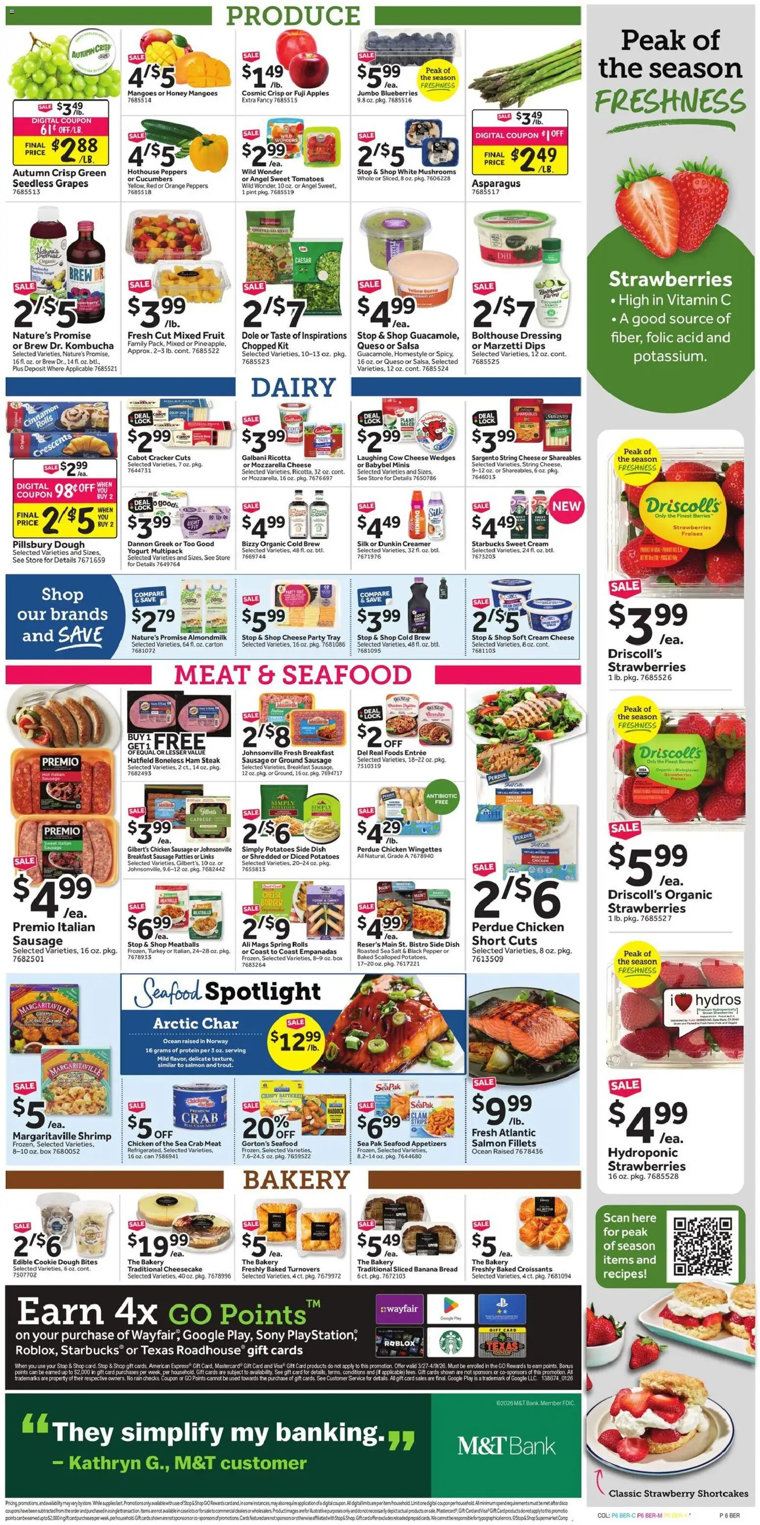 Stop & Shop Weekly Circular - CT - valid from 27.03.2026 | Page: 10 | Products: Vitamin, Yogurt, Strawberries, Dill