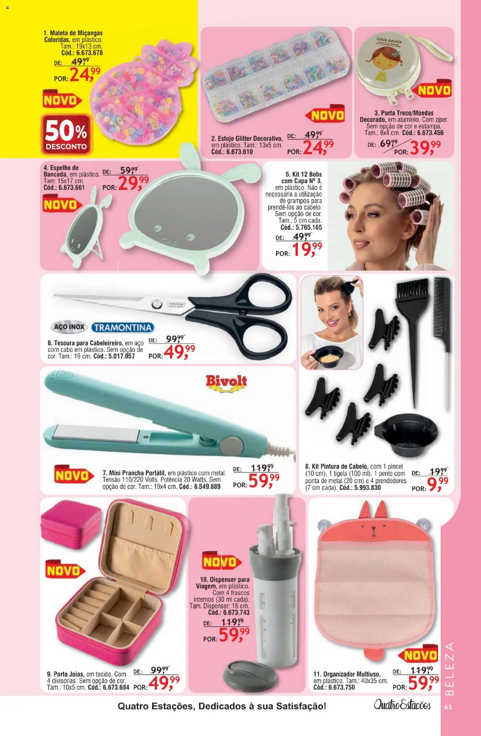 Quatro Estações Folheto - válido de 01.02.2026 | Página: 59 | Produtos: Pincel, Prancha, Espelho, Cabo