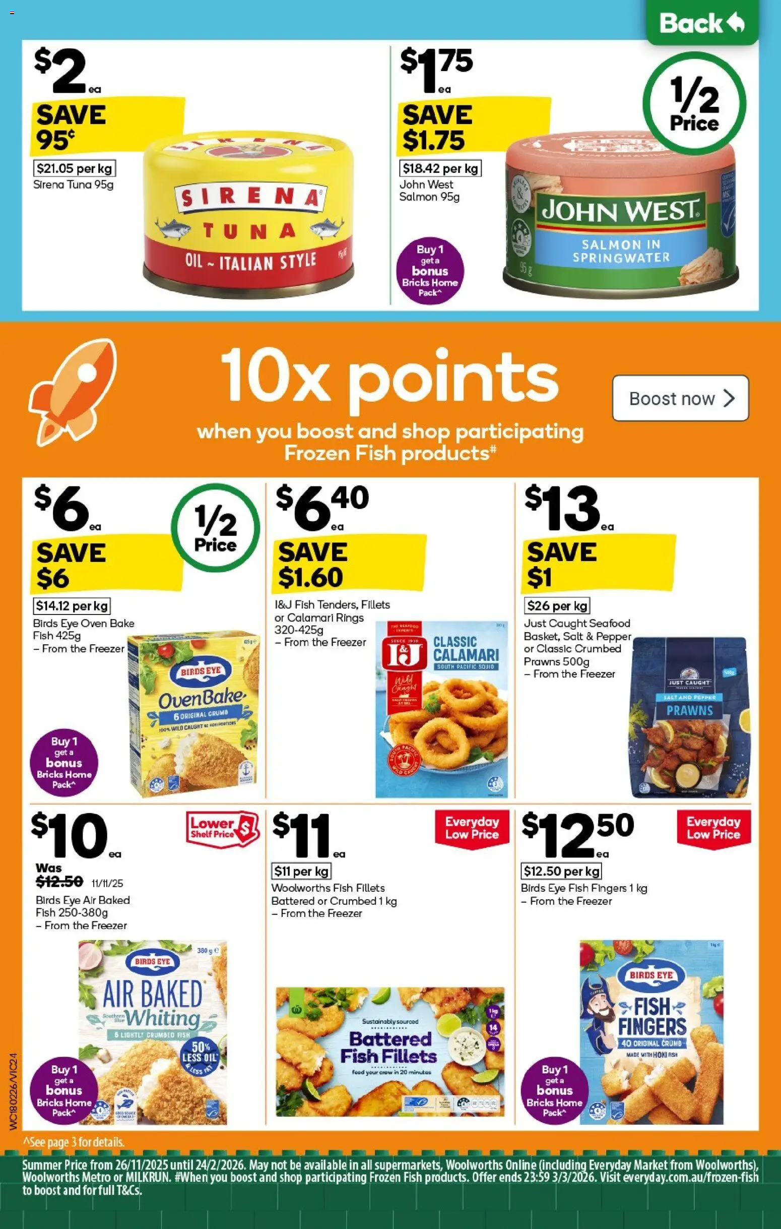 Woolworths catalogue - valid from 18.02.2026 | Page: 22 | Products: Fish, Salmon, Seafood, Tuna