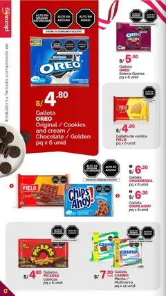 Catálogo Plaza Vea válido desde 16.07.2025 | Página: 12 | Productos: Leche, Chocolate, Galletas