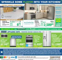 Menards Weekly Ad - valid from 17.07.2025 | Page: 13 | Products: Shelf, Refrigerator, Freezer, Dishwasher