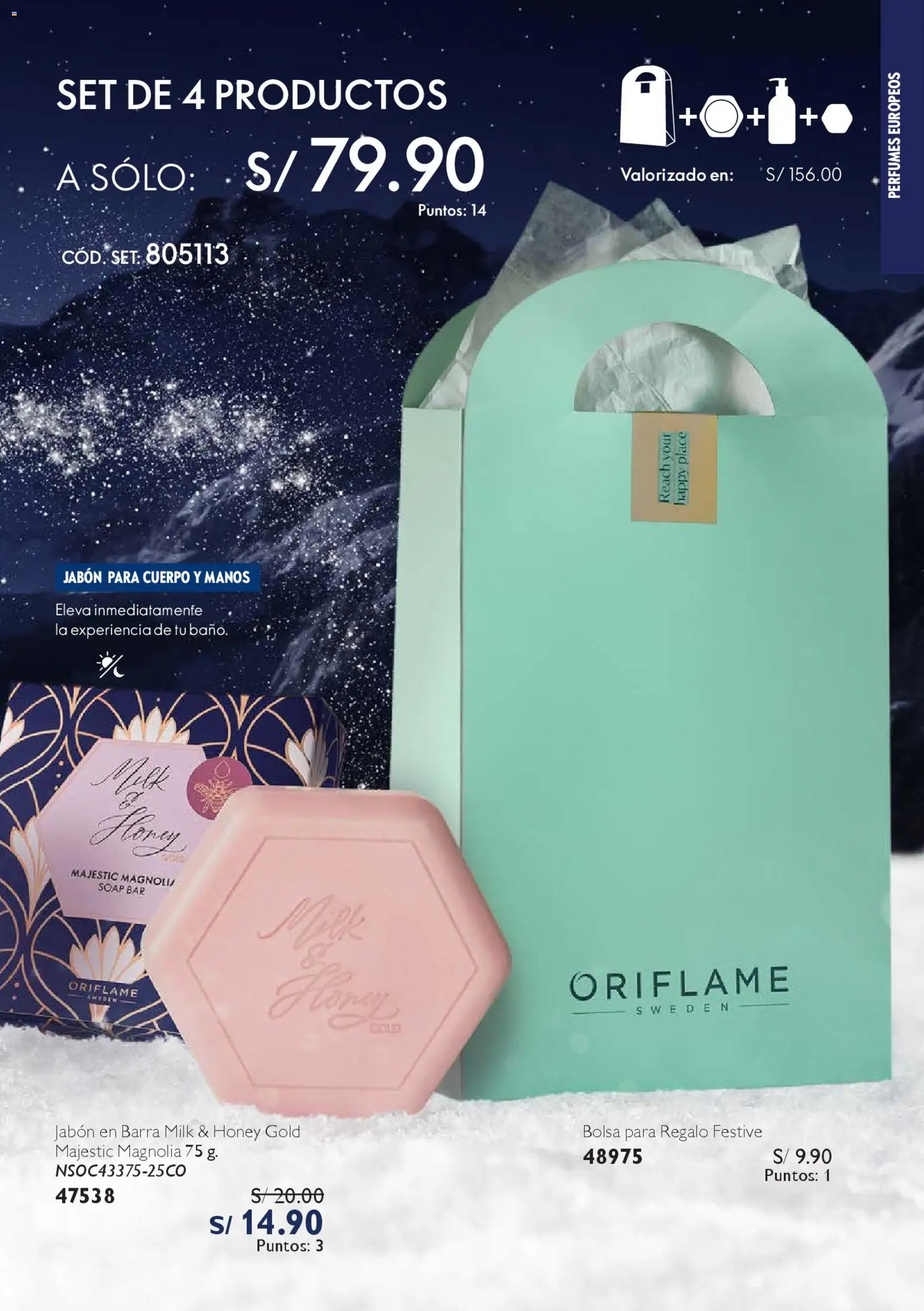 Catálogo Oriflame válido desde 06.12.2025 | Página: 53 | Productos: Jabón, Baño, Bolsa
