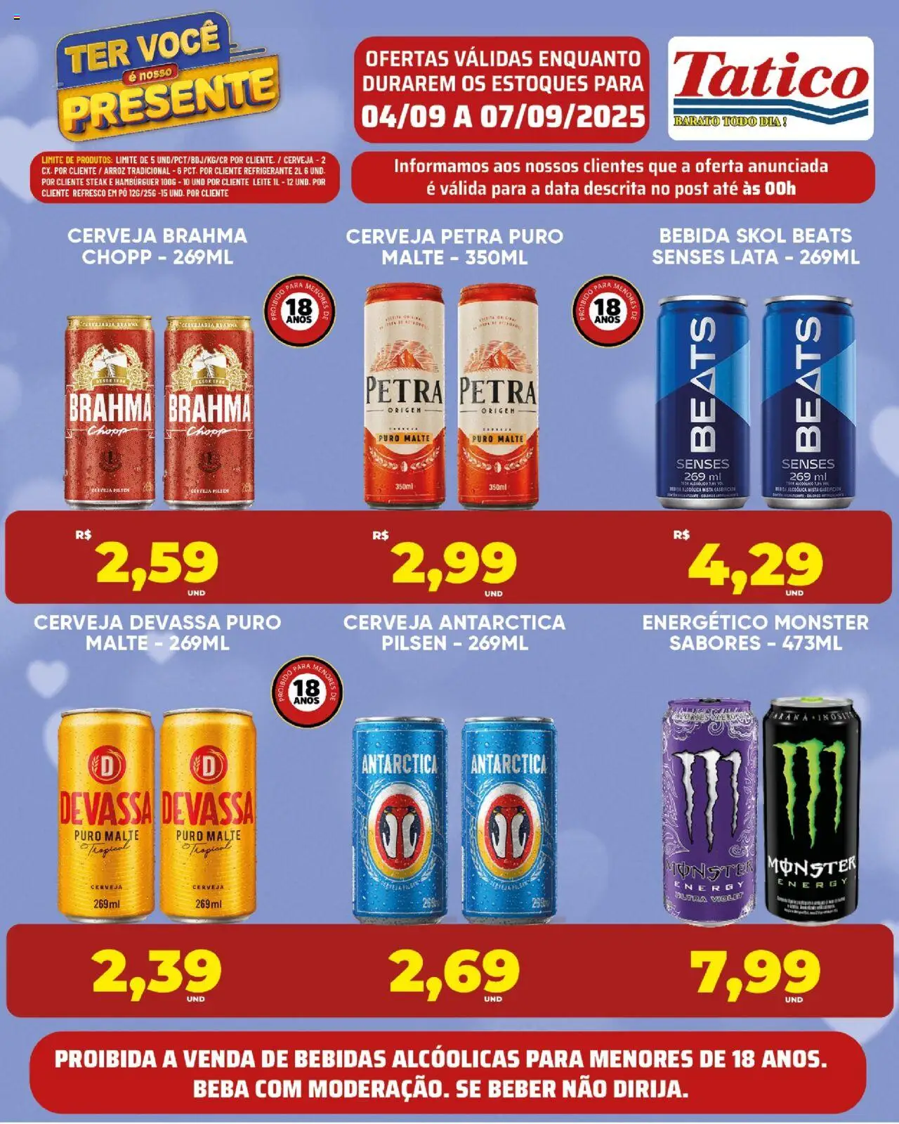 Tatico Folheto - válido de 05.09.2025 | Página: 19 | Produtos: Refresco, Hambúrguer, Bebida, Refrigerante