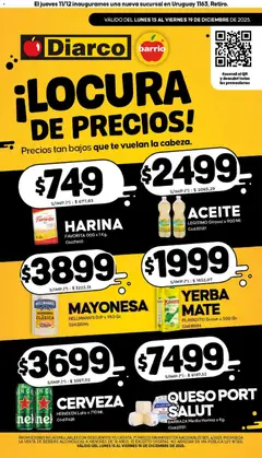 Vista previa Diarco - Especial Locura De Precios válido desde el 15.12.2025