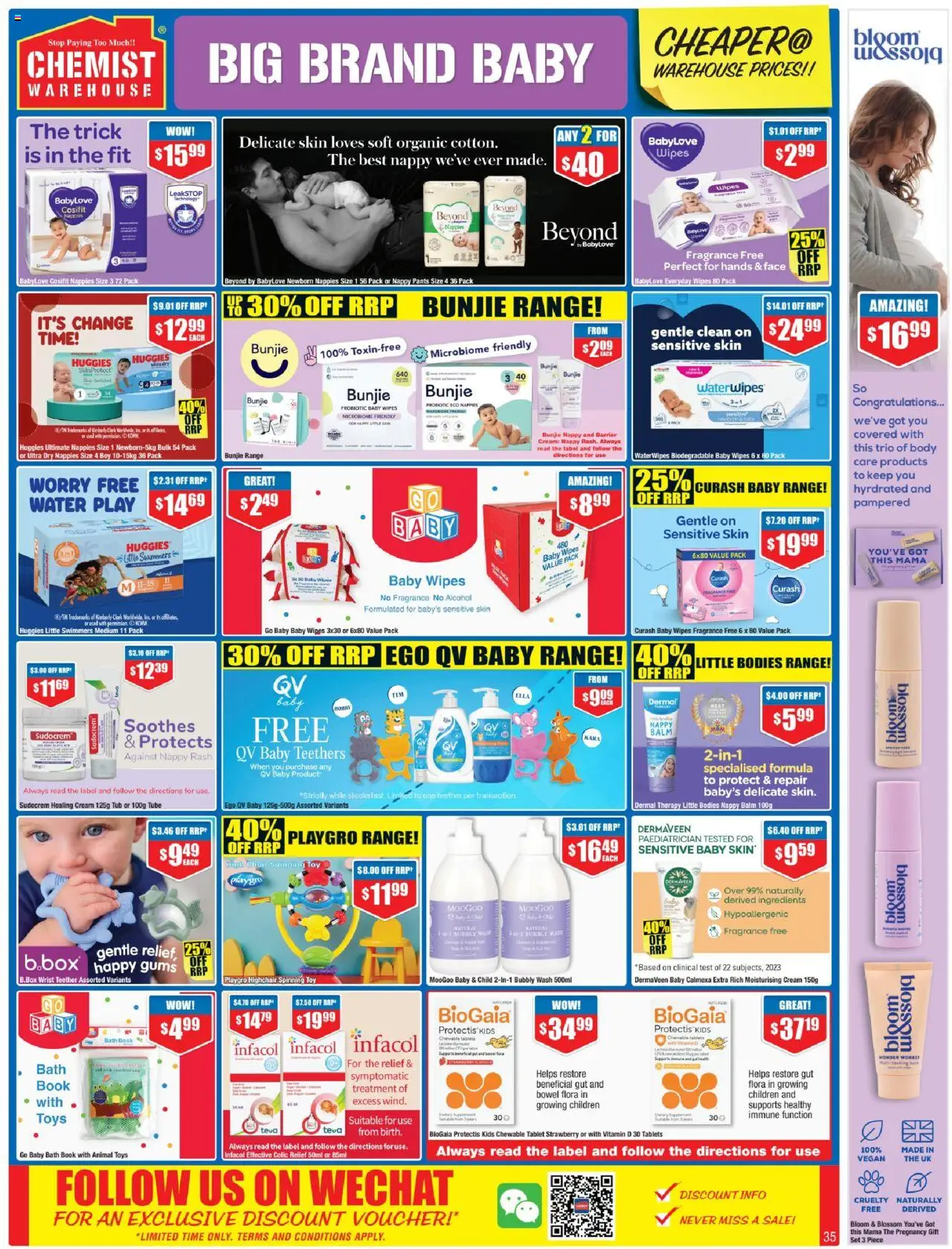 Chemist Warehouse catalogue - valid from 02.10.2025 | Page: 35 | Products: High chair, Nappies, Water, Treatment
