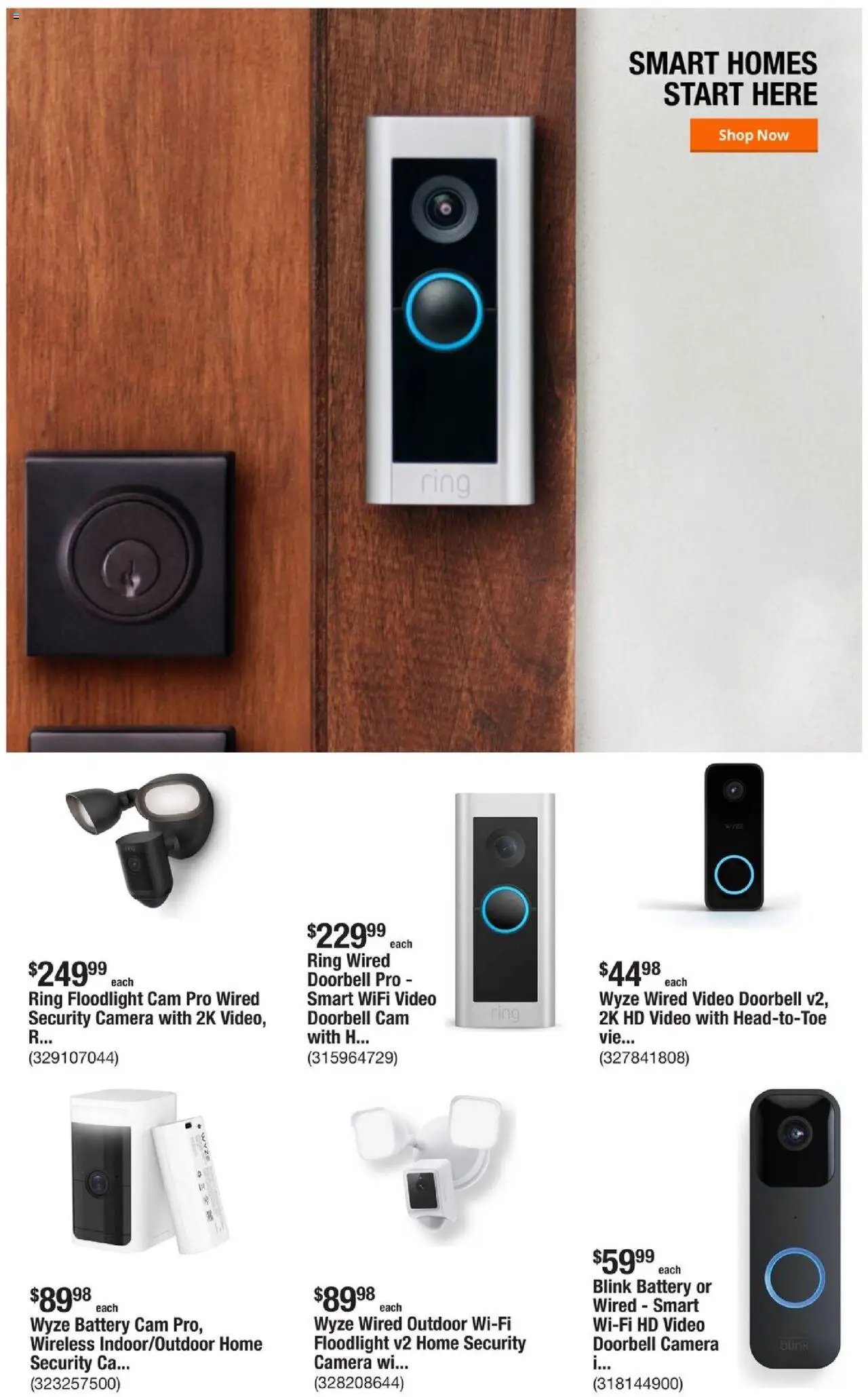 Home Depot Weekly Ad - valid from 31.07.2025 | Page: 6 | Products: Battery, Ring, Video, Camera