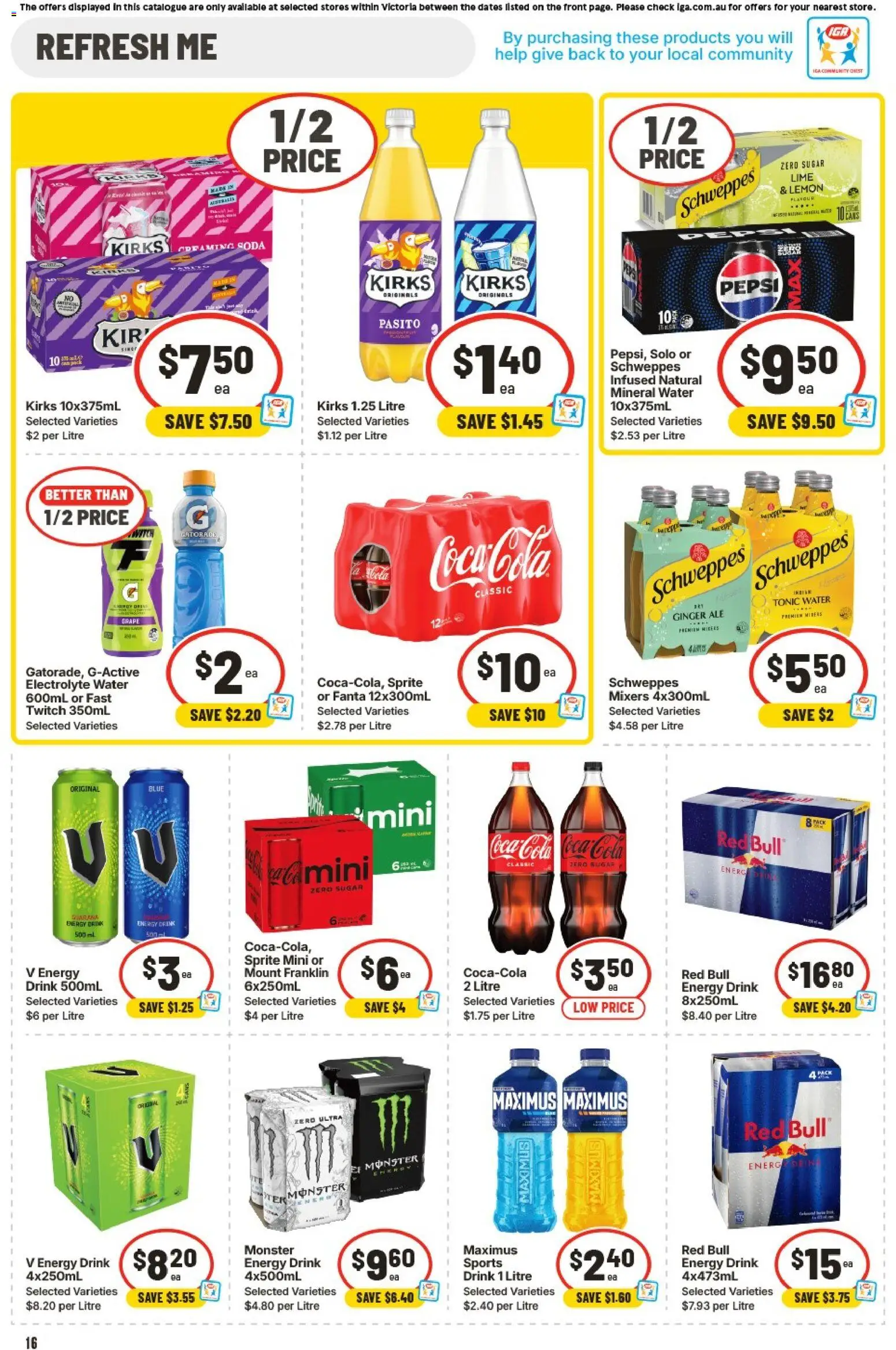 IGA catalogue - valid from 21.01.2026 | Page: 13 | Products: Coca Cola, Pepsi, Sugar, Lime