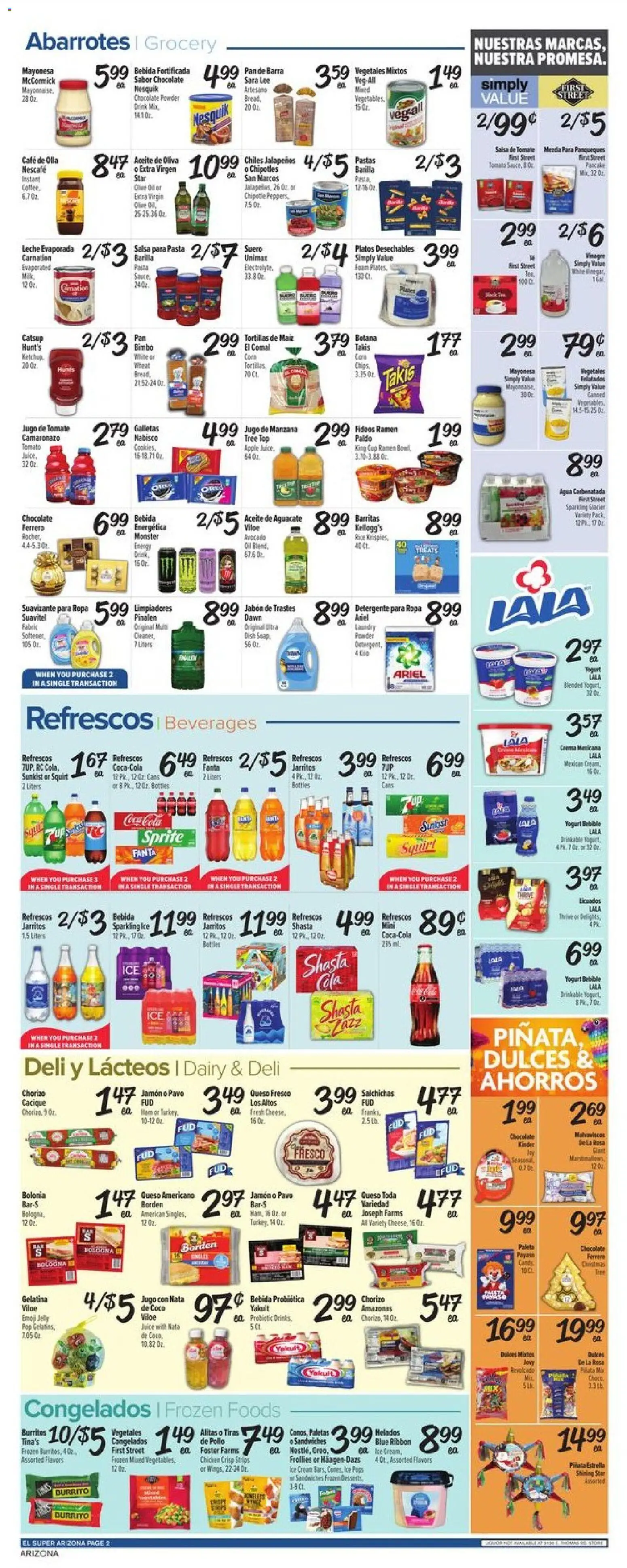 El Super Weekly Ad - AK - valid from 03.12.2025 | Page: 2 | Products: Corn, Ham, Juice, Chips