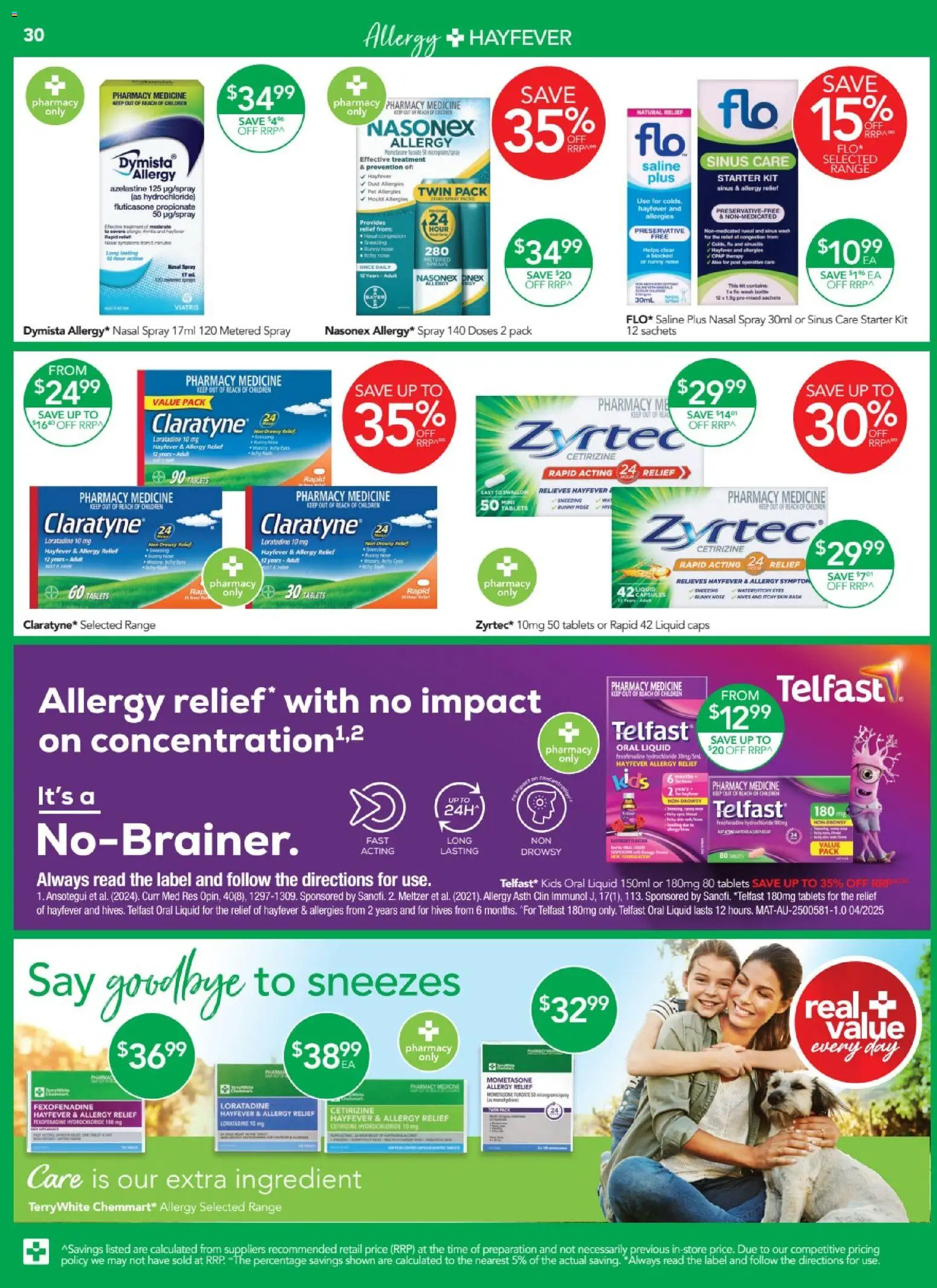 Terry White catalogue - valid from 13.11.2025 | Page: 31 | Products: Bath, Runny nose, Tablets, Allergy