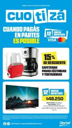 Vista previa Hipermercado Libertad - Cuotizá válido desde el 28.07.2025