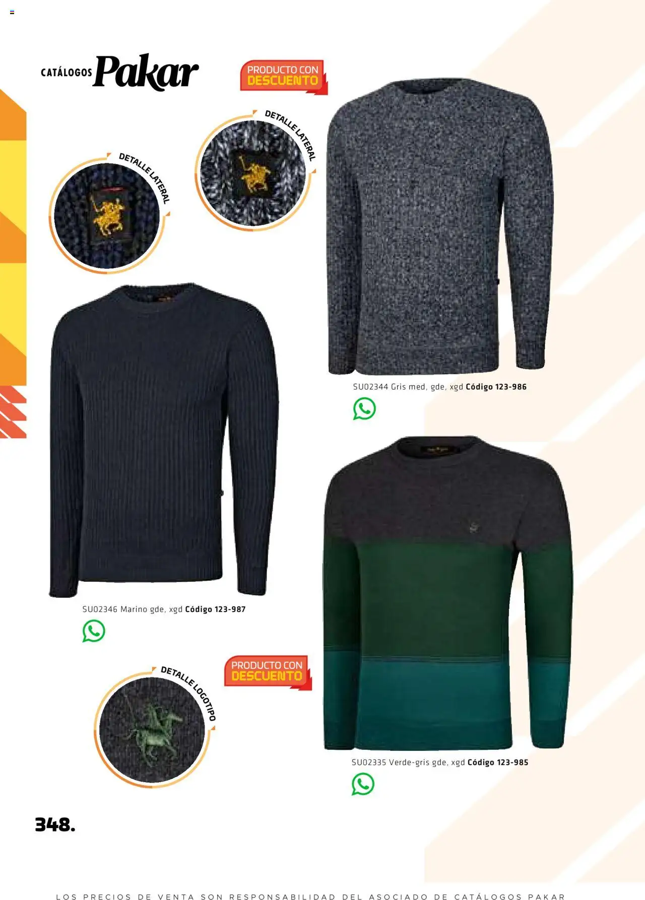 Nuevas ofertas de SC Pakar válidas en toda la República Mexicana desde el 29.08.2025. ¡Encuentra las mejores ofertas en SC Pakar - Catálogo Otoño Men Tomo 1! | Página: 348