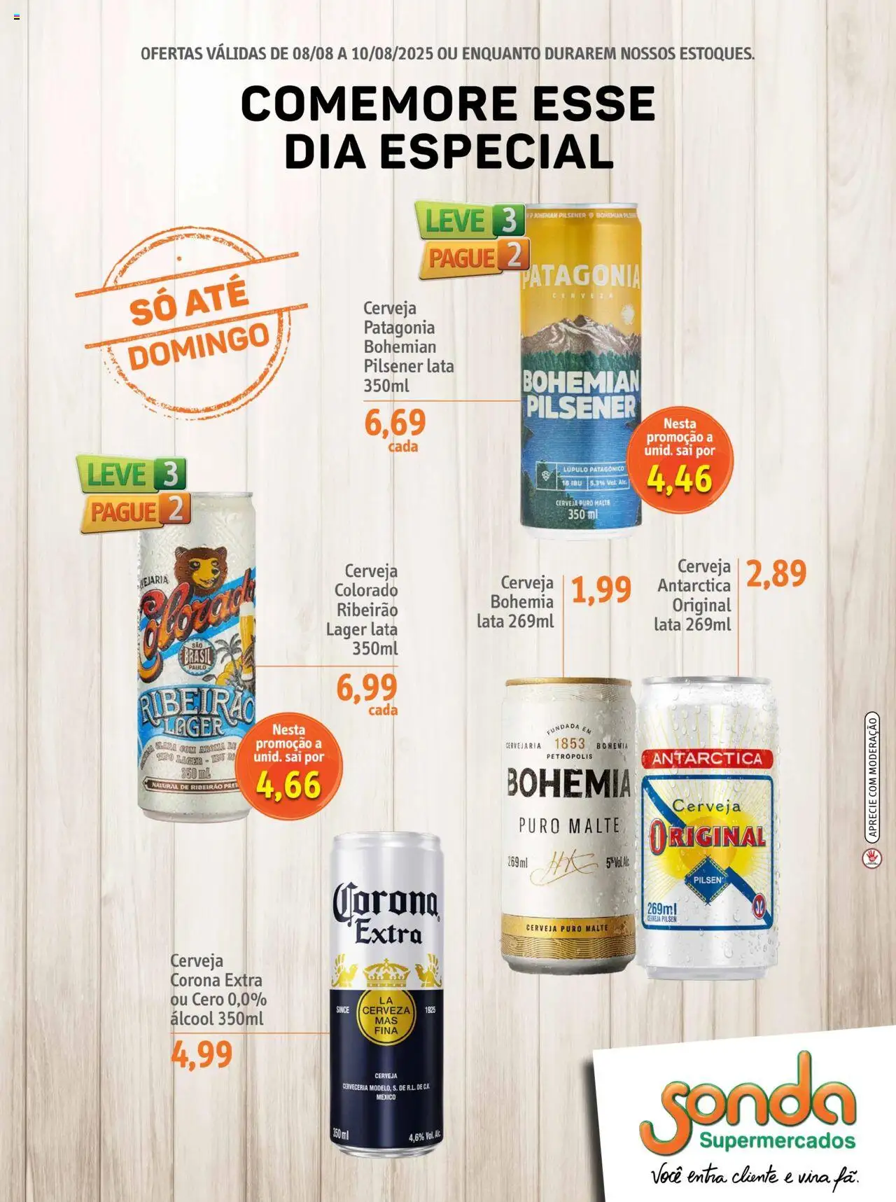 Sonda Folheto - válido de 08.08.2025 | Página: 3 | Produtos: Cerveja