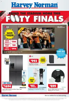Preview of Harvey Norman - Footy Finals Catalogue - valid from 18.09.2025