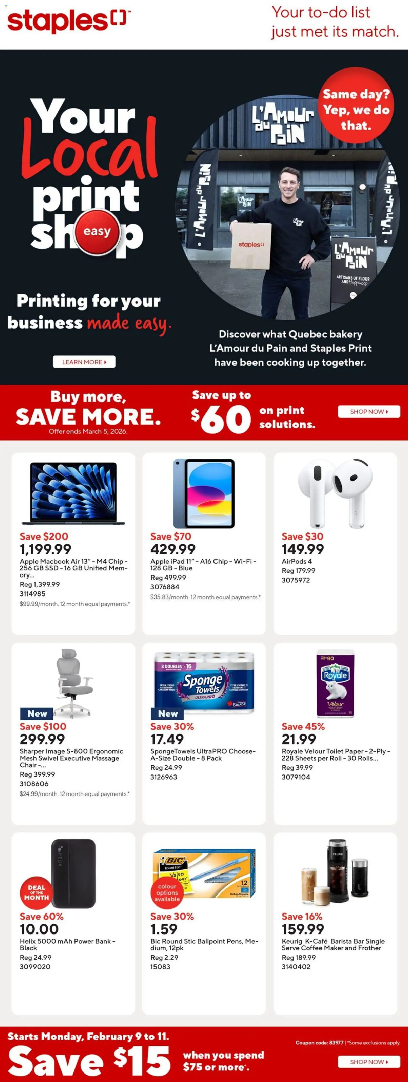 Staples flyer valid from 06.02.2026 | Page: 1