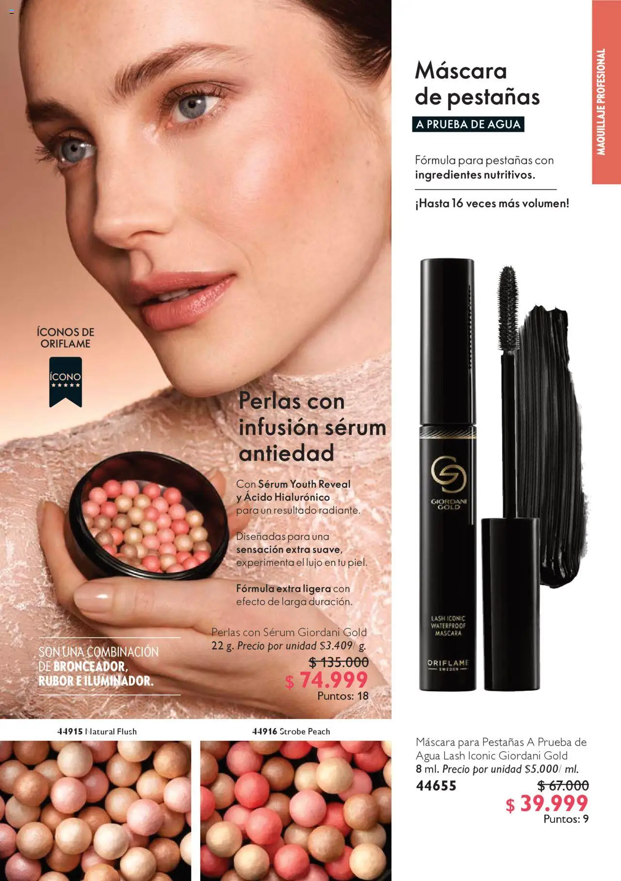 Oriflame revista - valida desde el 04.10.2025 | Página: 57 | Productos: Rubor, Serum, Maquillaje, Combinación