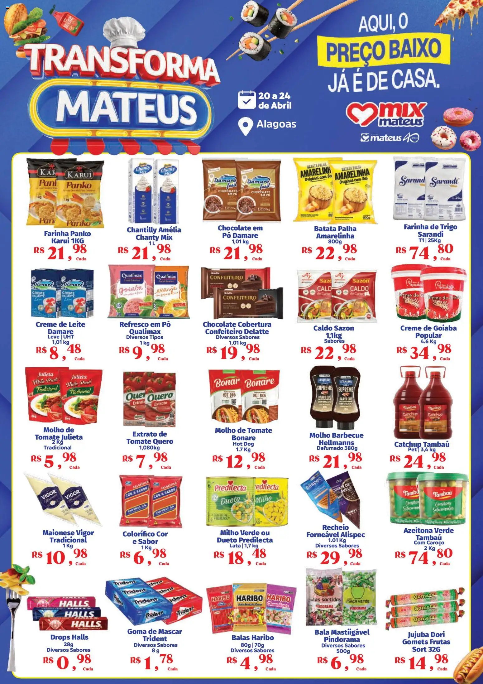 Mateus Folheto - válido de 20.04.2026 | Página: 1 | Produtos: Carne, Creme, Baixo, Maionese