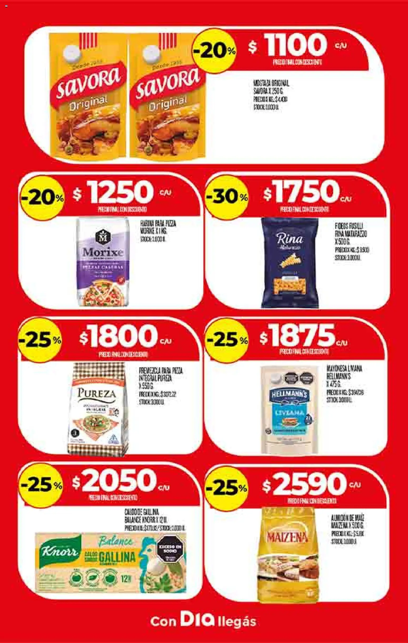 Supermercado DIA Ofertas │ válido desde el 19.11.2025 | Página: 16 | Productos: Mayonesa, Pizza