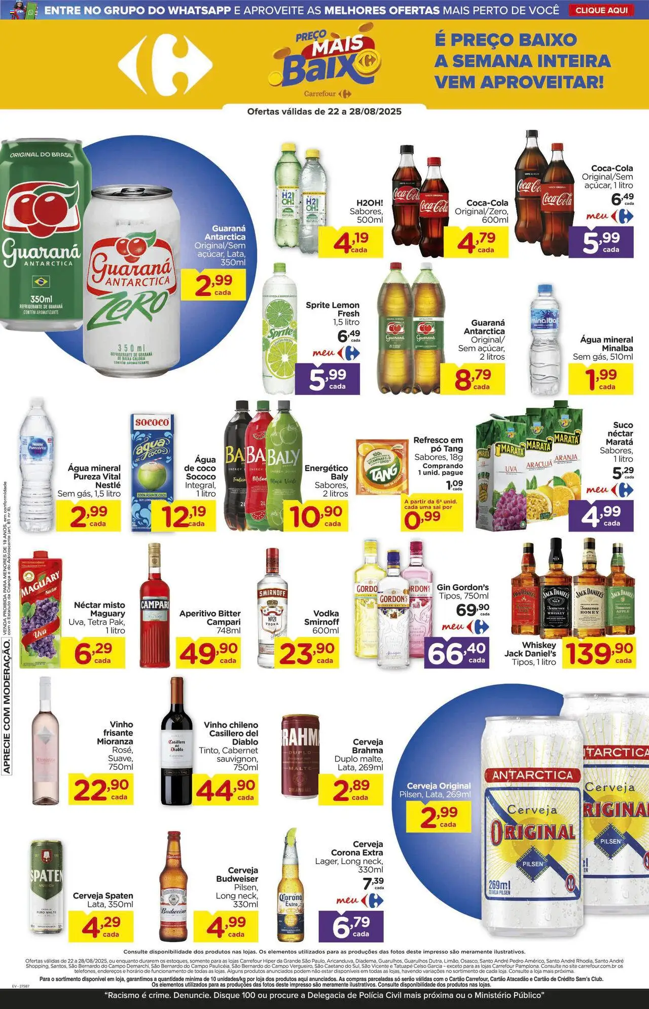 Carrefour Folheto - válido de 22.08.2025 | Página: 6 | Produtos: Coco, Refresco, Vodka, Água mineral