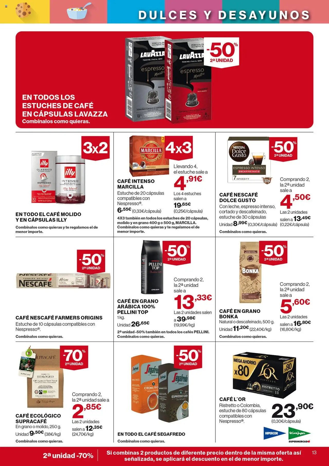 Nuevas ofertas de El Corte Inglés válidas en toda la República Mexicana desde el 28.08.2025. ¡Encuentra las mejores ofertas en El Corte Inglés - Catálogo Nuestros Mejores Precios! | Página: 13 | Productos: Café, Estuche, Top, Té
