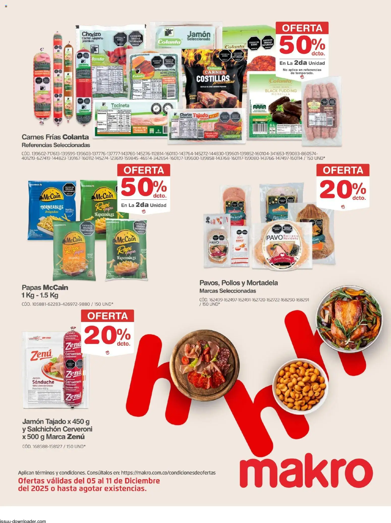 Makro revista - valida desde el 05.12.2025 | Página: 9 | Productos: Pollo, Morcilla, Mortadela, Jamón