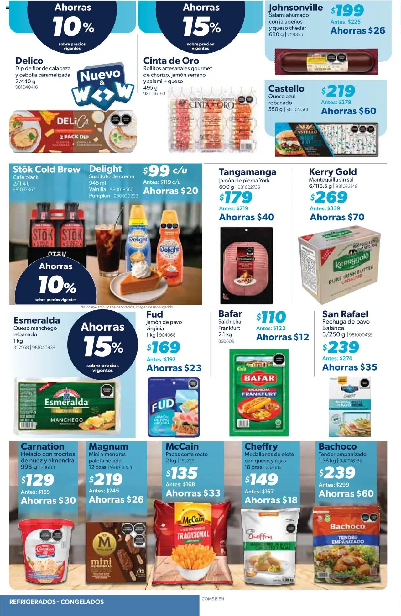 Nuevas ofertas de Sam's Club válidas en toda la República Mexicana desde el 09.10.2025. ¡Encuentra las mejores ofertas en Sam's Club - Catálogo! | Página: 16 | Productos: Sal, Salchicha, Mantequilla, Salami