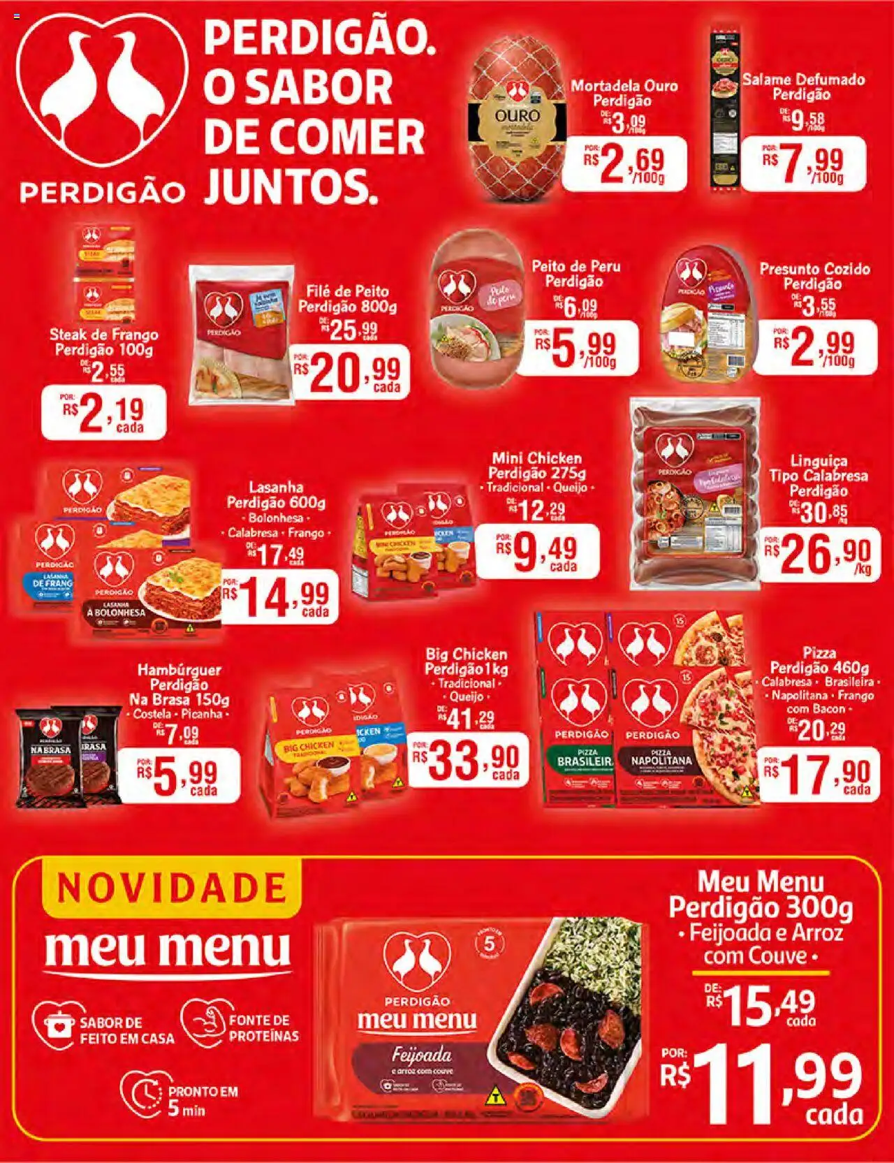 Supermercado Dalben Folheto - válido de 16.09.2025 | Página: 26 | Produtos: Pizza, Arroz, Hambúrguer, Frango