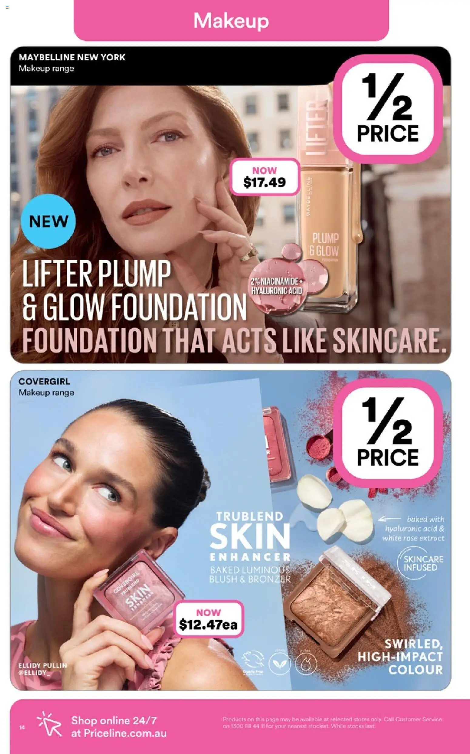 Priceline Pharmacy catalogue - valid from 05.03.2026 | Page: 14 | Products: Bronzer, Blush, Makeup, Foundation