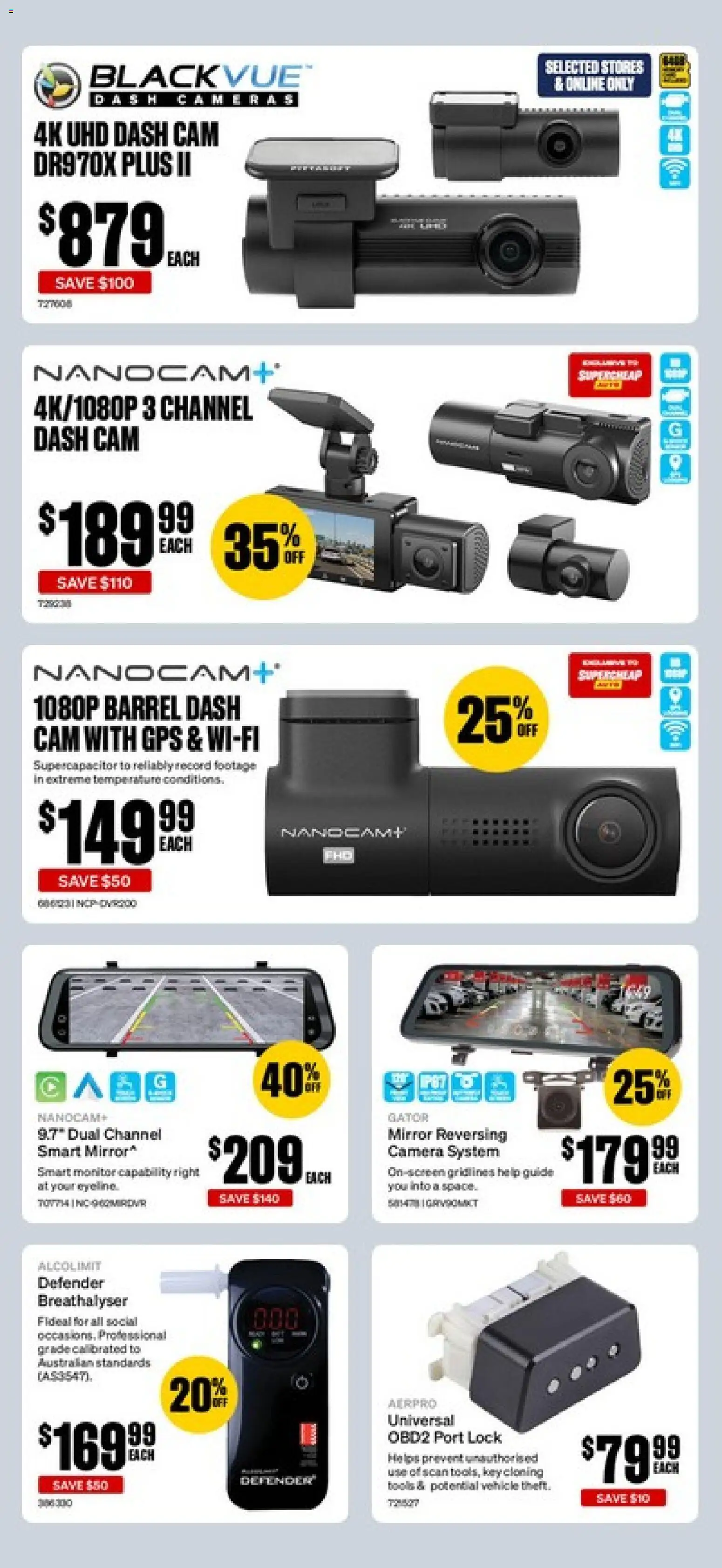 Supercheap Auto catalogue - valid from 22.04.2026 | Page: 7 | Products: Mirror, Monitor, Camera, Tools