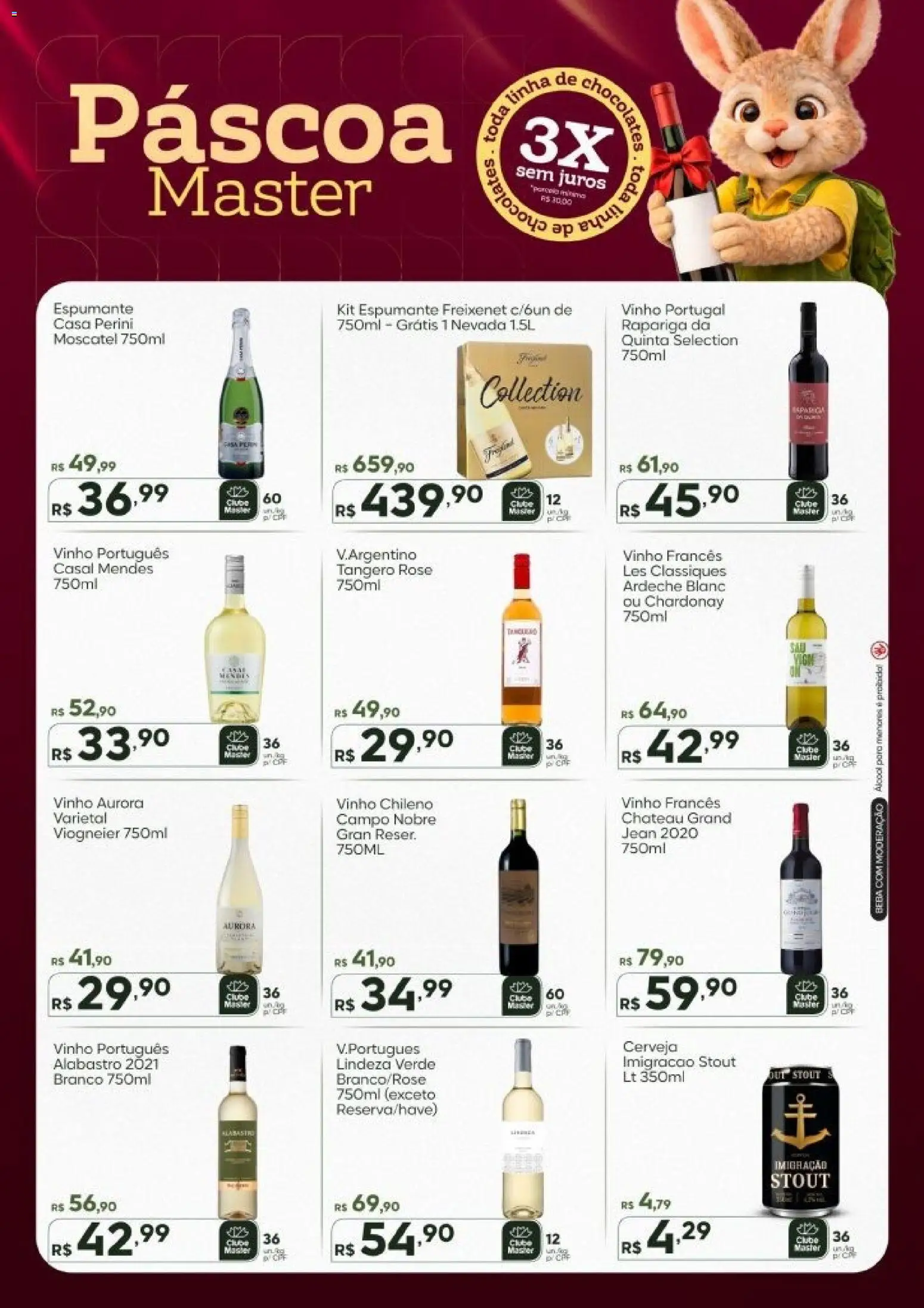 Master Folheto - válido de 02.03.2026 | Página: 9 | Produtos: Espumante, Chocolate, Vinho, Cerveja