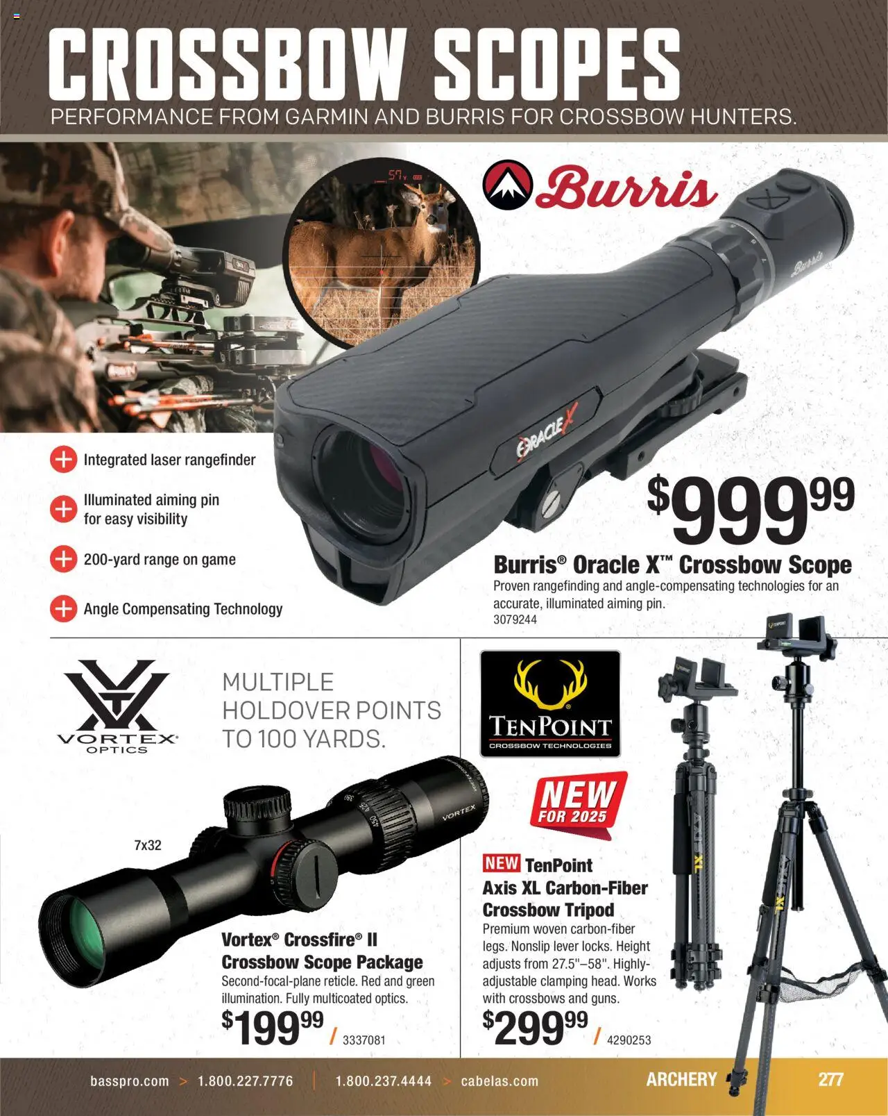 Cabela's Hunting Master 25 - valid from 11.08.2025 | Page: 277 | Products: Rangefinder, Crossbow, Game, Archery