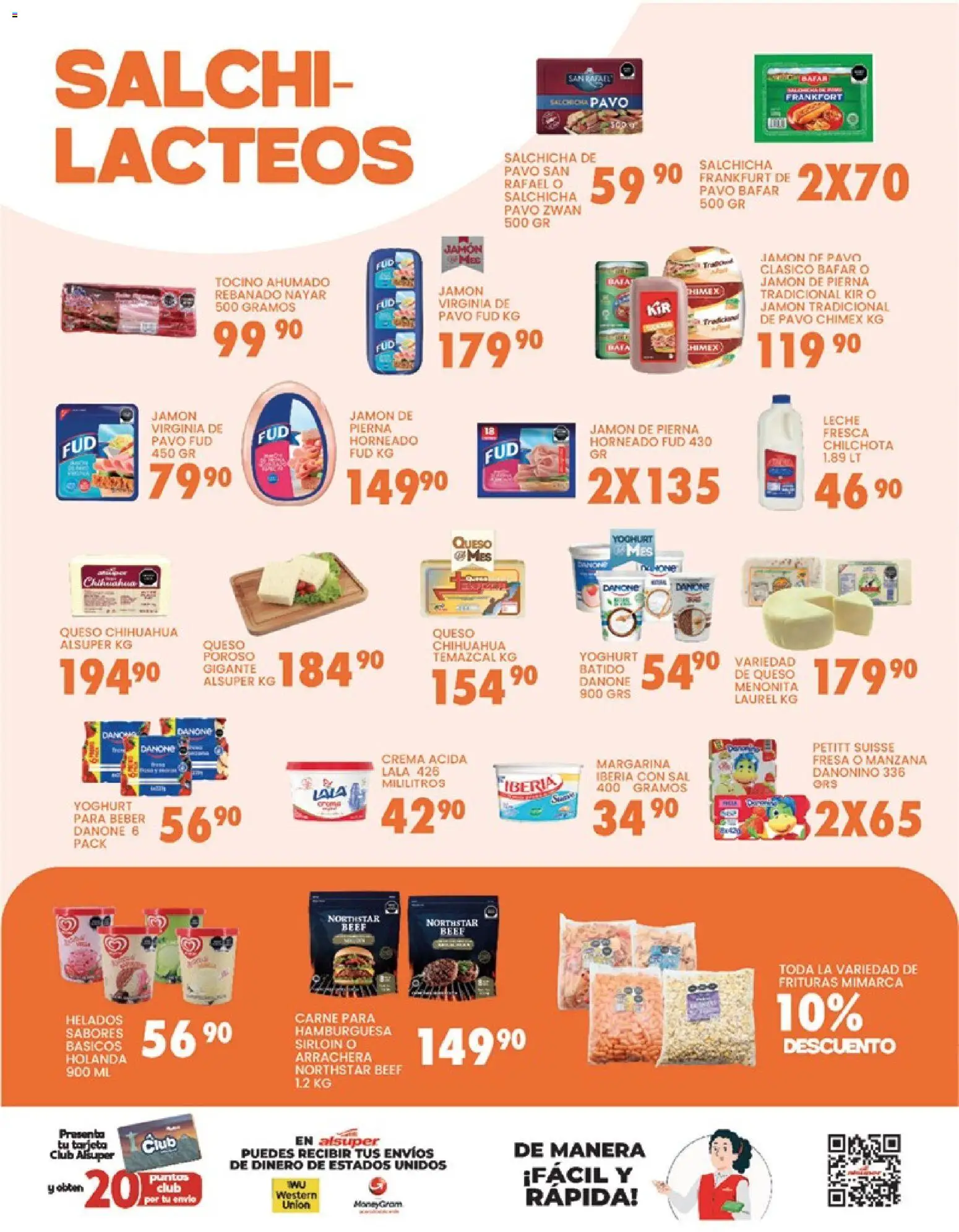 Nuevas ofertas de Alsuper válidas en toda la República Mexicana desde el 24.03.2026. ¡Encuentra las mejores ofertas en Alsuper folleto Torreon! | Página: 3 | Productos: Salchicha, Crema, Manzana, Leche