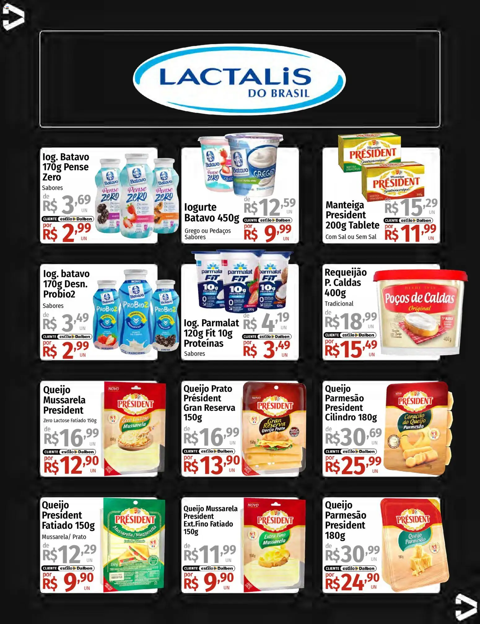 Supermercado Dalben Folheto - válido de 14.01.2026 | Página: 19 | Produtos: Queijo, Requeijão, Mussarela, Ameixa