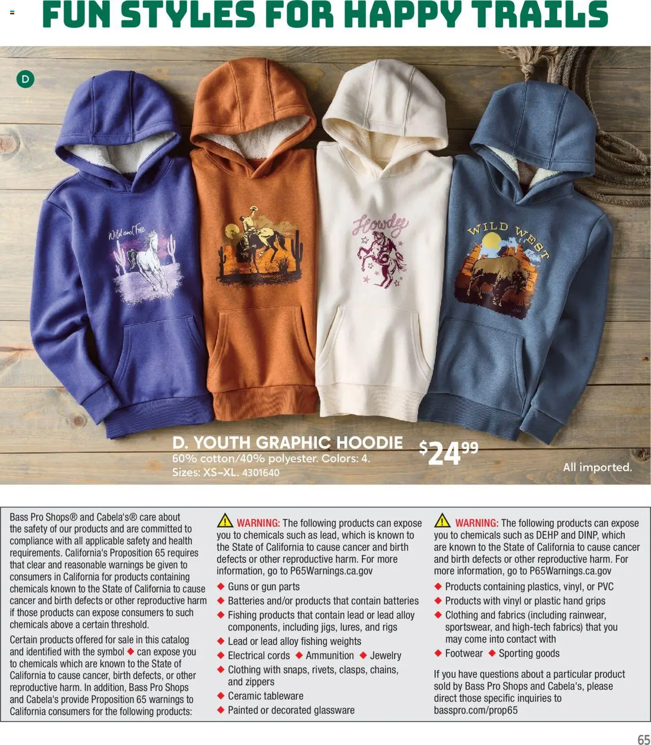 Cabela's Fall Clothing 25 - valid from 01.10.2025 | Page: 65 | Products: Hoodie, Gun