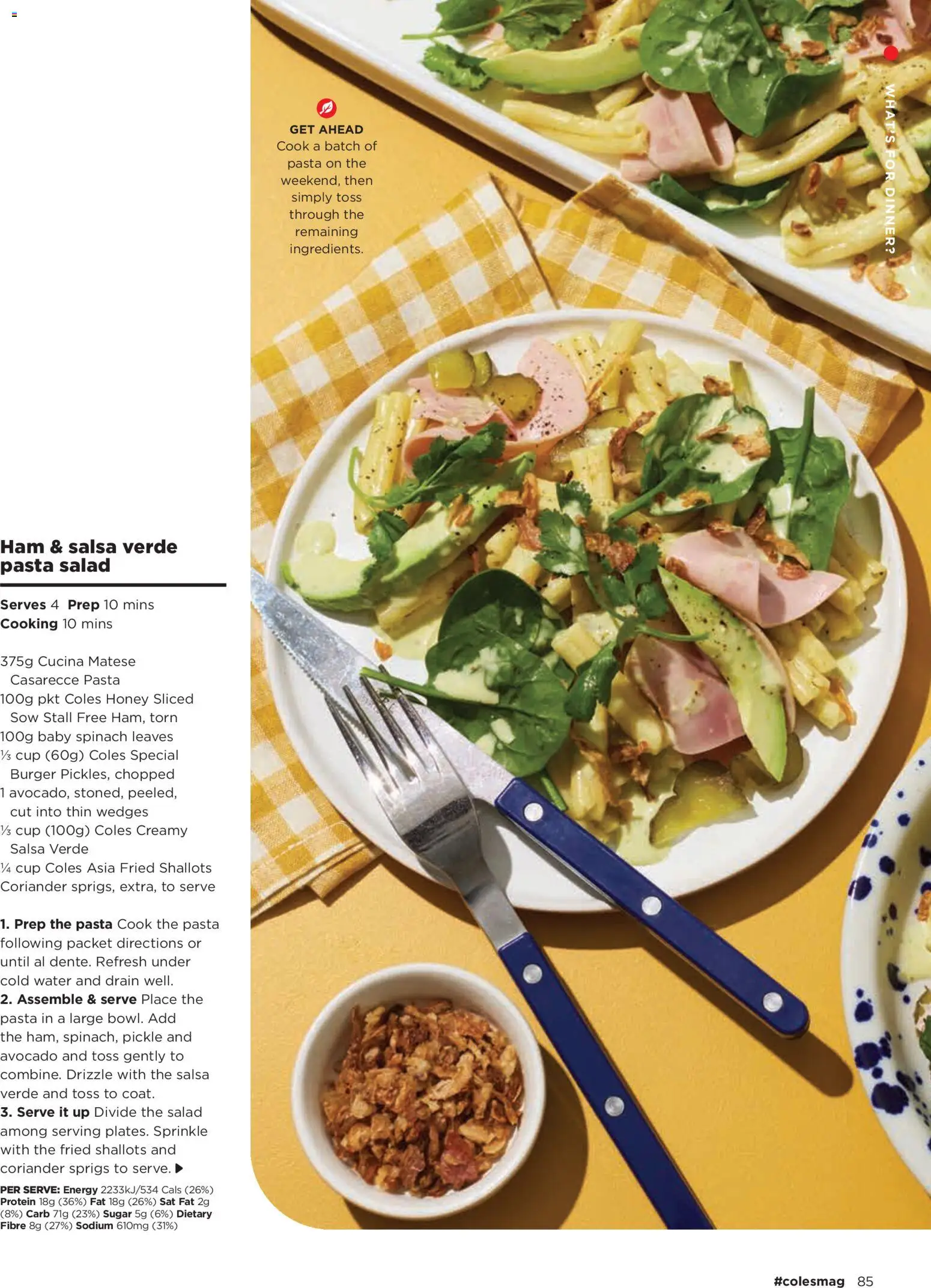 Coles catalogue - valid from 05.02.2026 | Page: 85 | Products: Honey, Avocado, Water, Salsa