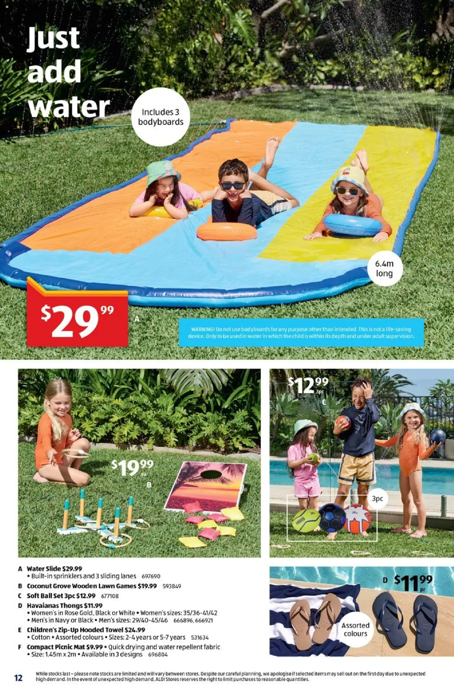 Aldi catalogue - valid from 14.01.2026 | Page: 12 | Products: Water, Thongs